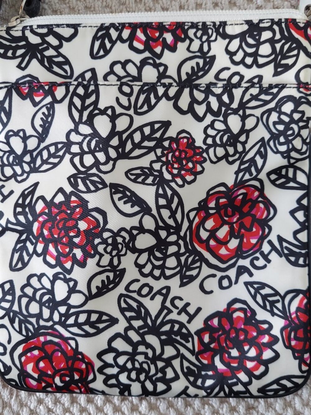 Coach Poppy Floral Graffiti Crossbody Swingpack Bag Limited Edition - Picture 7 of 9